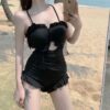 Bikini 1 mảnh 2 dây viền bèo