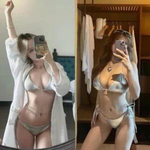Micro Bikini màu ánh bạc 2 mảnh
