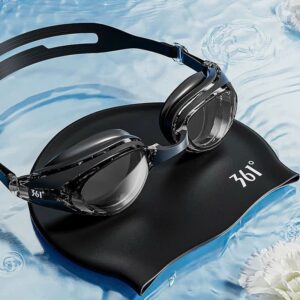 Set kính bơi có độ màu đen